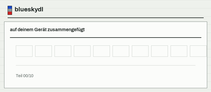 Videoteile kommen auf dem eigenen Gerät an und werden dort zu einer MP4-Datei zusammengesetzt.